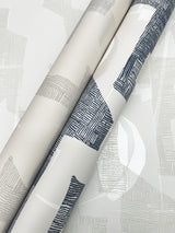 Modern Tribal Dove & Sand Wallpaper with Geometric Bohemian Pattern - York AG2102
