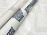 Modern Tribal Dove & Sand Wallpaper with Geometric Bohemian Pattern - York AG2102