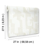 Modern Tribal Dove & Sand Wallpaper with Geometric Bohemian Pattern - York AG2102