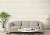 Penelope Light Yellow by Arthouse Floral Damask Wallpaper – Brewster Home Fashions AH100184AH