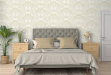Penelope Light Yellow by Arthouse Floral Damask Wallpaper – Brewster Home Fashions AH100184AH