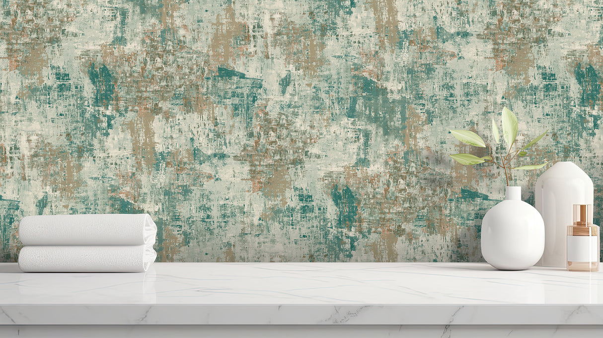 Sergio Green by Arthouse Abstract Texture Wallpaper – Brewster Home Fashions AH100193AH