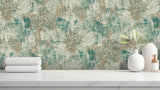 Sergio Green by Arthouse Abstract Texture Wallpaper – Brewster Home Fashions AH100193AH