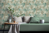 Sergio Green by Arthouse Abstract Texture Wallpaper – Brewster Home Fashions AH100193AH