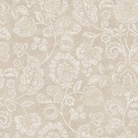 Arthouse Verity Neutral Jacobean Trail Wallpaper roll and pattern detail