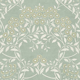 Penelope Green Floral Damask Wallpaper by Arthouse