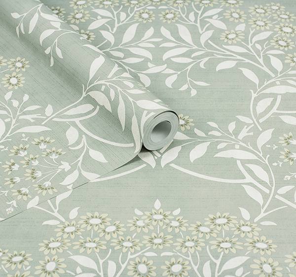 Penelope Green by Arthouse Floral Damask Wallpaper – Brewster Home Fashions AH100195AH