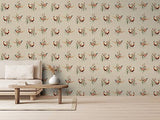 Eustace Neutral by Arthouse Pheasant Meadow Wallpaper – Brewster Home Fashions AH100214AH