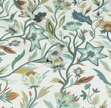 Mallory Blue by Arthouse Vivid Floral Wallpaper – Brewster Home Fashions AH100381AH