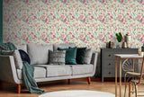 Mallory Pink by Arthouse Vivid Botanical Floral Wallpaper Unpasted Non Woven Straight Match 19.7in x 33ft Sidewall Roll AH100382AH