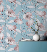 Lillian Pink by Arthouse Floral Wallpaper- Brewster Home Fashions AH251902
