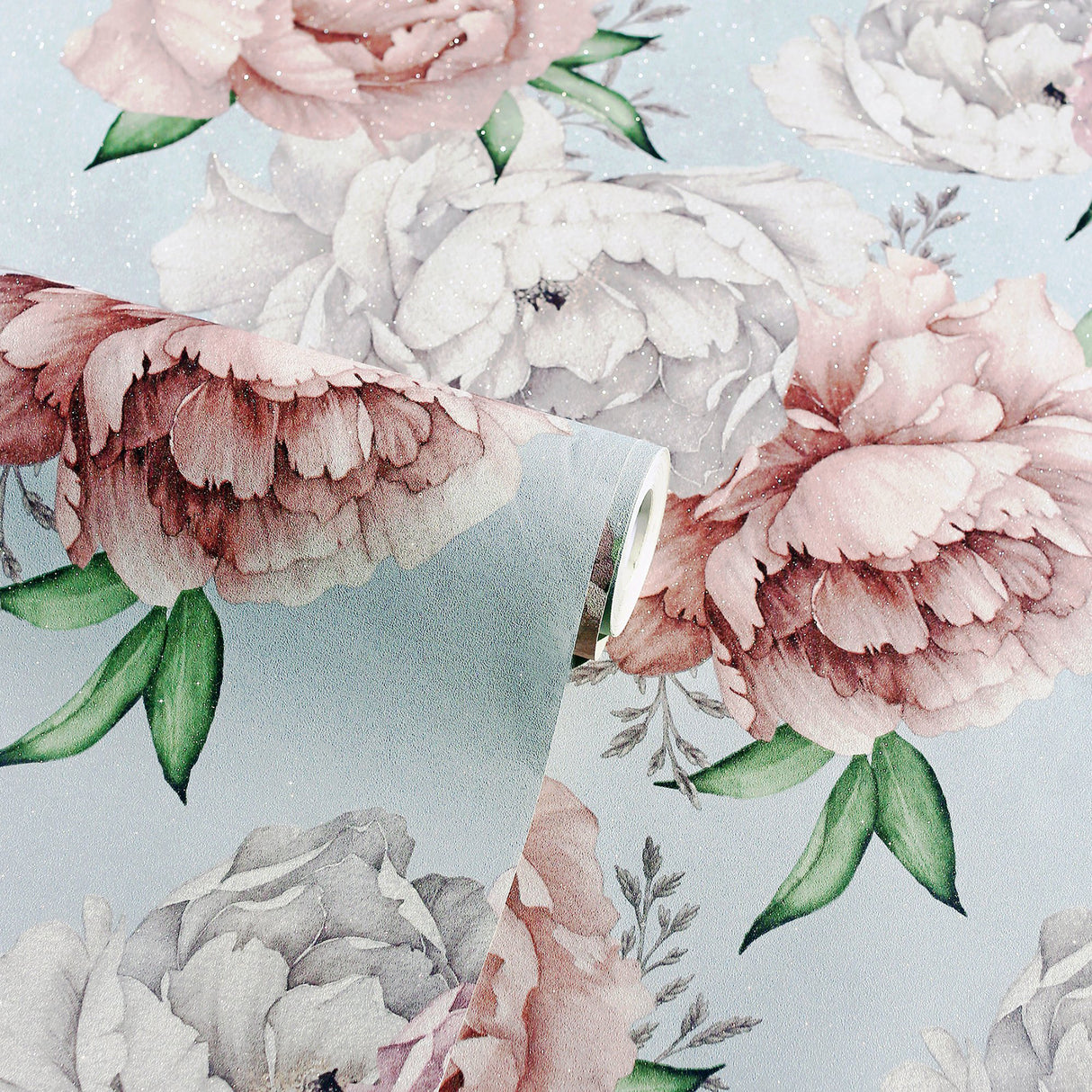 Sophie Mint Floral Mint by Arthouse Botanical Wallpaper- Brewster Home Fashions AH251908