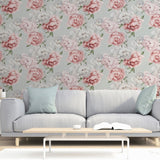 Sophie Mint Floral Mint by Arthouse Botanical Wallpaper- Brewster Home Fashions AH251908