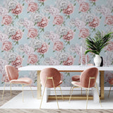 Sophie Mint Floral Mint by Arthouse Botanical Wallpaper- Brewster Home Fashions AH251908