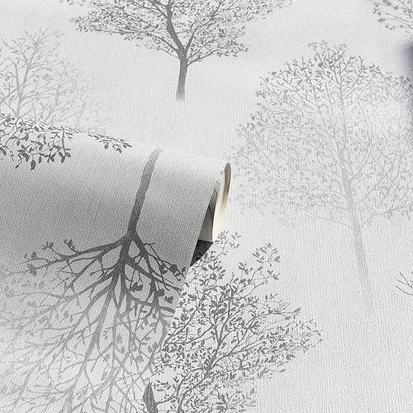 Agatha Black by Arthouse Trees Wallpaper – Brewster Home Fashions AH256701