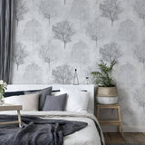 Agatha Black by Arthouse Trees Wallpaper – Brewster Home Fashions AH256701