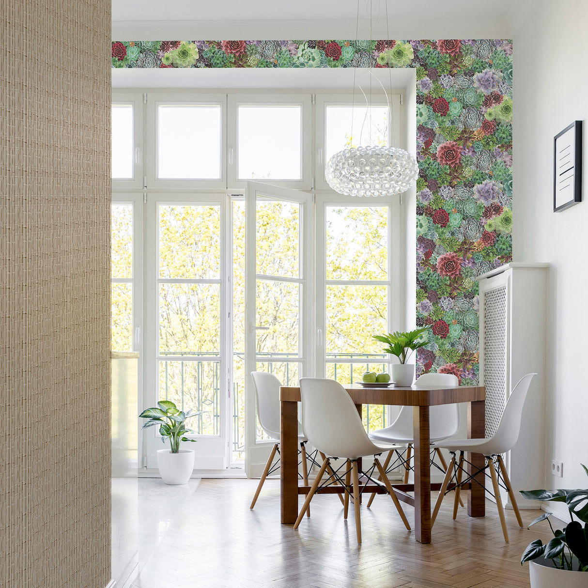 Rhea Multicolor by Arthouse Succulents Wallpaper – Brewster Home Fashions AH259402