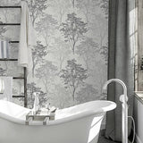 Edwin Grey by Arthouse Wildwood Wallpaper – Brewster Home Fashions AH259502
