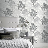 Edwin Grey by Arthouse Wildwood Wallpaper – Brewster Home Fashions AH259502