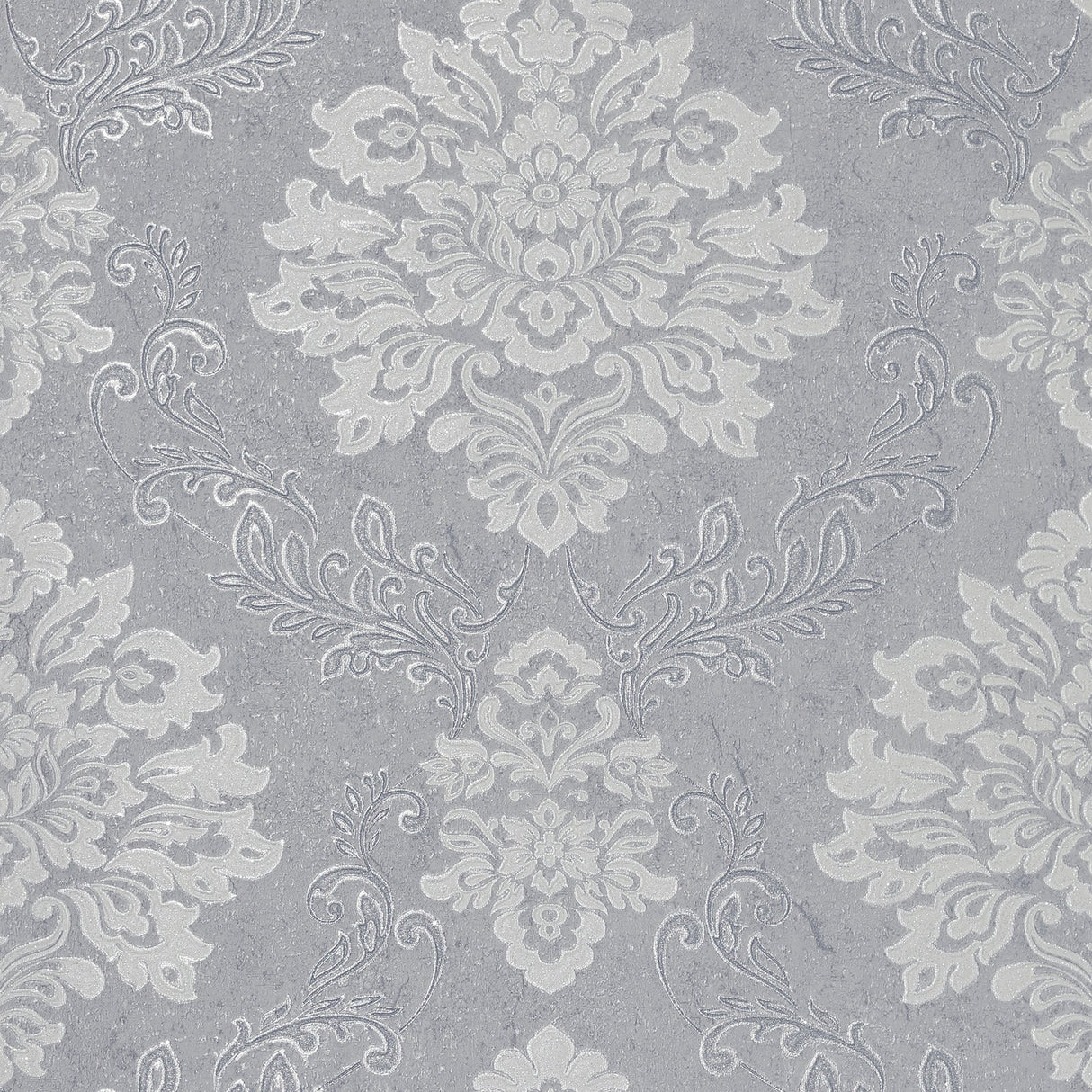 Harriet Silver Damask Wallpaper – Arthouse