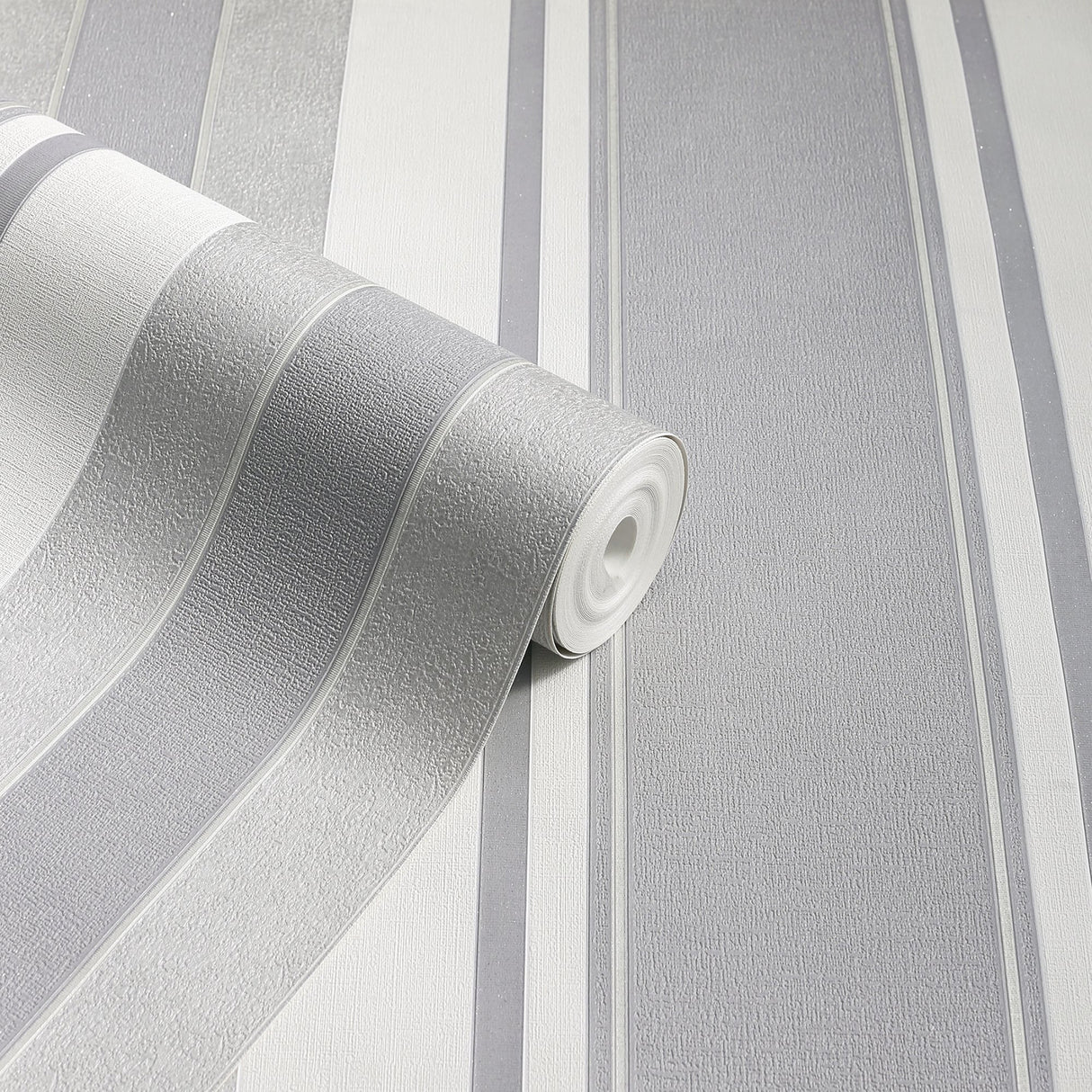Palazzo Silver by Arthouse Stripe Wallpaper- Brewster Home Fashions AH290505