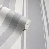 Palazzo Silver by Arthouse Stripe Wallpaper- Brewster Home Fashions AH290505