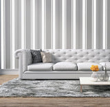 Palazzo Silver by Arthouse Stripe Wallpaper- Brewster Home Fashions AH290505