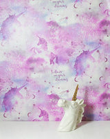 Xena Pink by Arthouse Galaxy Unicorn Wallpaper – Brewster Home Fashions AH292901