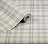 Corrine Neutral by Arthouse Countryside Check Wallpaper – Brewster Home Fashions AH294606