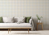 Corrine Neutral by Arthouse Countryside Check Wallpaper – Brewster Home Fashions AH294606