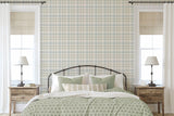 Corrine Neutral by Arthouse Countryside Check Wallpaper – Brewster Home Fashions AH294606