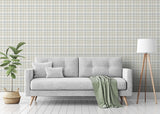 Corrine Neutral by Arthouse Countryside Check Wallpaper – Brewster Home Fashions AH294606