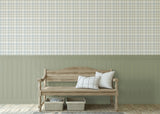 Corrine Neutral by Arthouse Countryside Check Wallpaper – Brewster Home Fashions AH294606