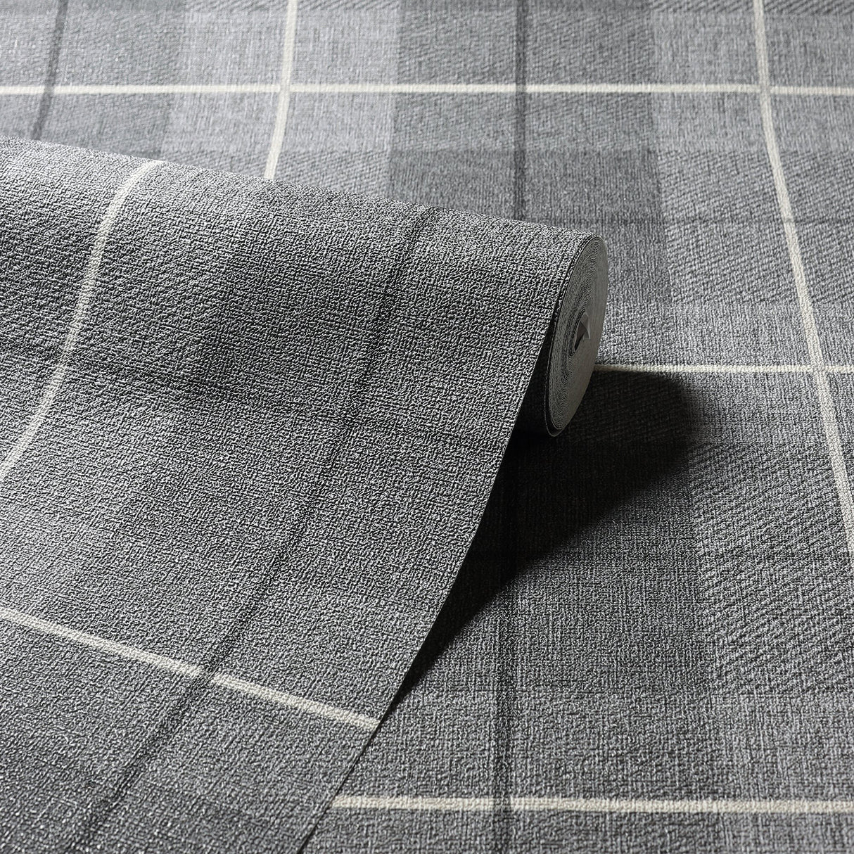 Hector Charcoal by Arthouse Plaid Wallpaper – Brewster Home Fashions AH294900