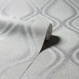 Ignatius Grey by Arthouse Ogee Wallpaper- Brewster Home Fashions AH295101