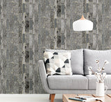 Kintsugi Black by Arthouse Geometric Heavyweight Vinyl Wallpaper – Brewster Home Fashions AH295204
