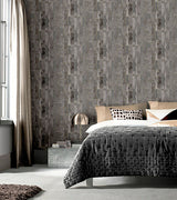 Kintsugi Black by Arthouse Geometric Heavyweight Vinyl Wallpaper – Brewster Home Fashions AH295204