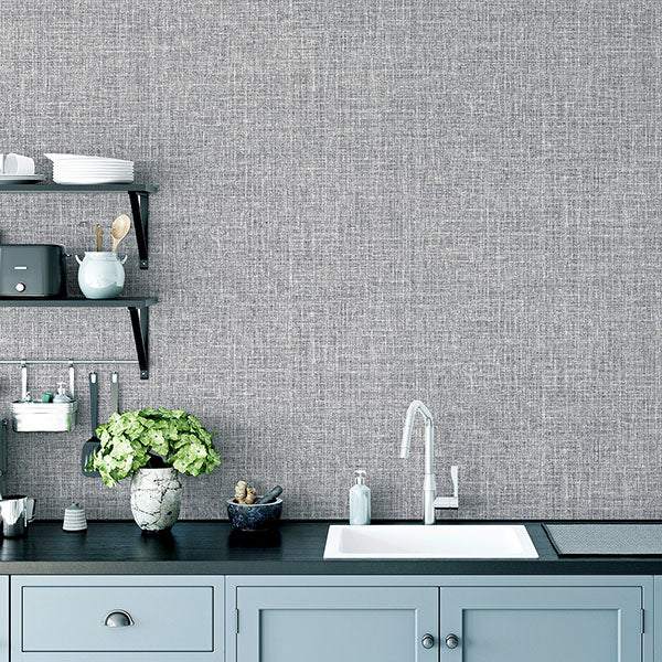 Elfrida Grey by Arthouse Linen Wallpaper- Brewster Home Fashions AH295400