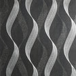Wilhelmina Black Ribbon Wallpaper