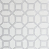 Marjorie Silver Trellis Wallpaper