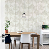 Indra Neutral by Arthouse Forest Silhouette Wallpaper – Brewster Home Fashions AH296102