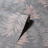Bernis Slate by Arthouse Palm Leaf Wallpaper – Brewster Home Fashions AH296200