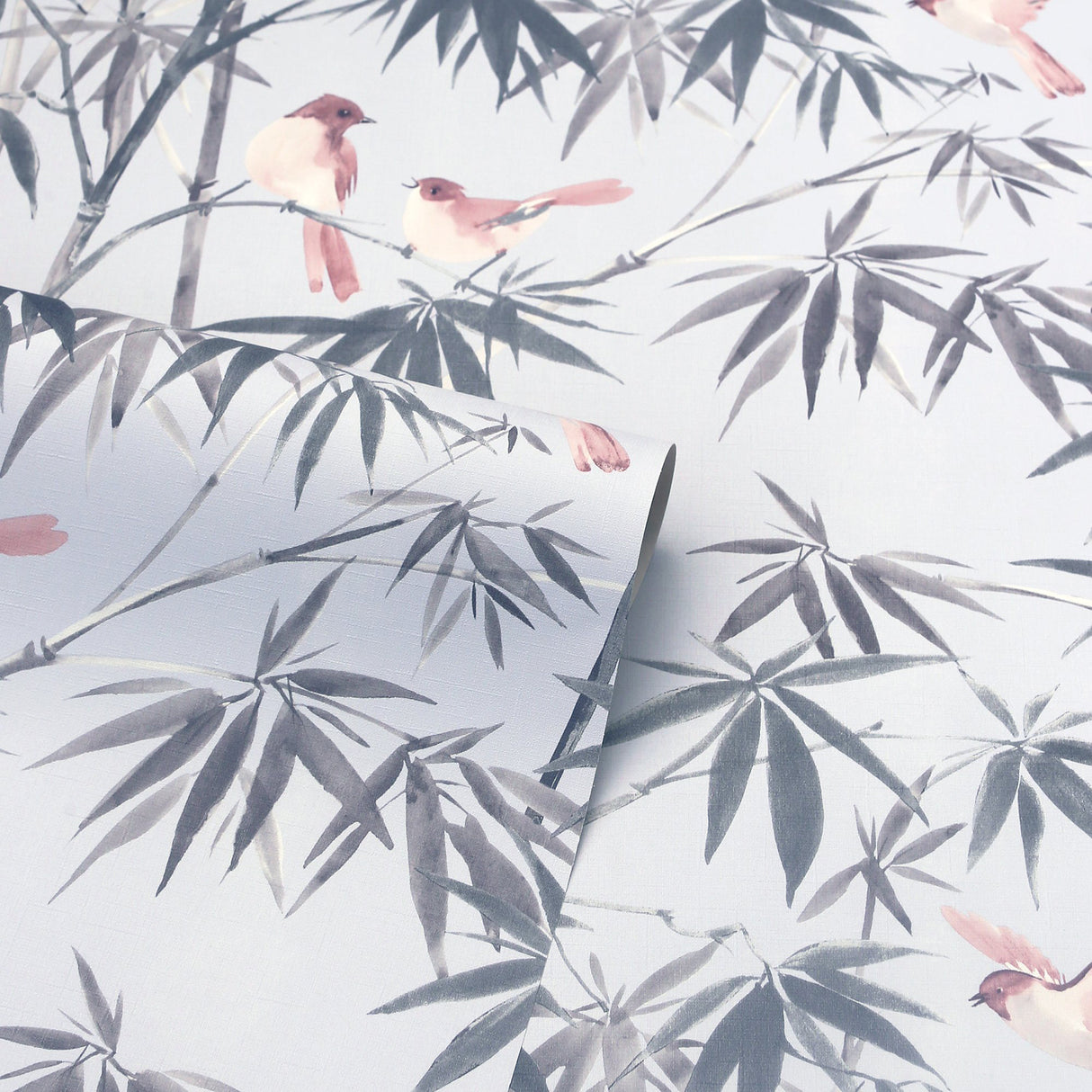 Arisu Grey by Arthouse Birds and Bamboo Wallpaper – Brewster Home Fashions AH296401