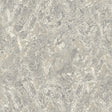 Evonne Charcoal Marble Patina Wallpaper by Arthouse with stone-like veining; room and detail views