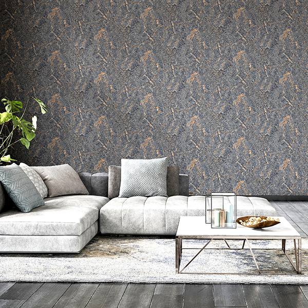 Darcel Grey by Arthouse Granite Wallpaper – Brewster Home Fashions AH296708