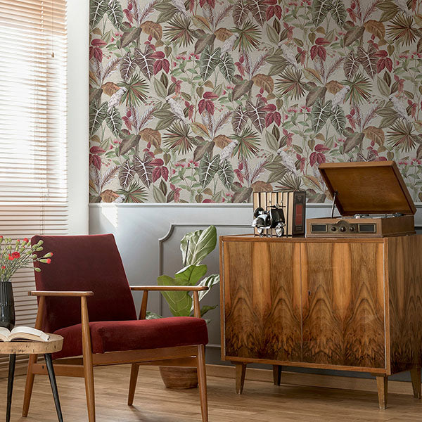 Lorraine Neutral by Arthouse Tropical Wallpaper- Brewster Home Fashions AH296908