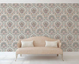 Teigen Multicolor by Arthouse Floral Damask Wallpaper – Brewster Home Fashions AH296909