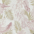 Arthouse Nell Blush Tropical Wallpaper with pink and gold palm fronds