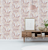 Nell Blush by Arthouse Tropical Wallpaper- Brewster Home Fashions AH297107
