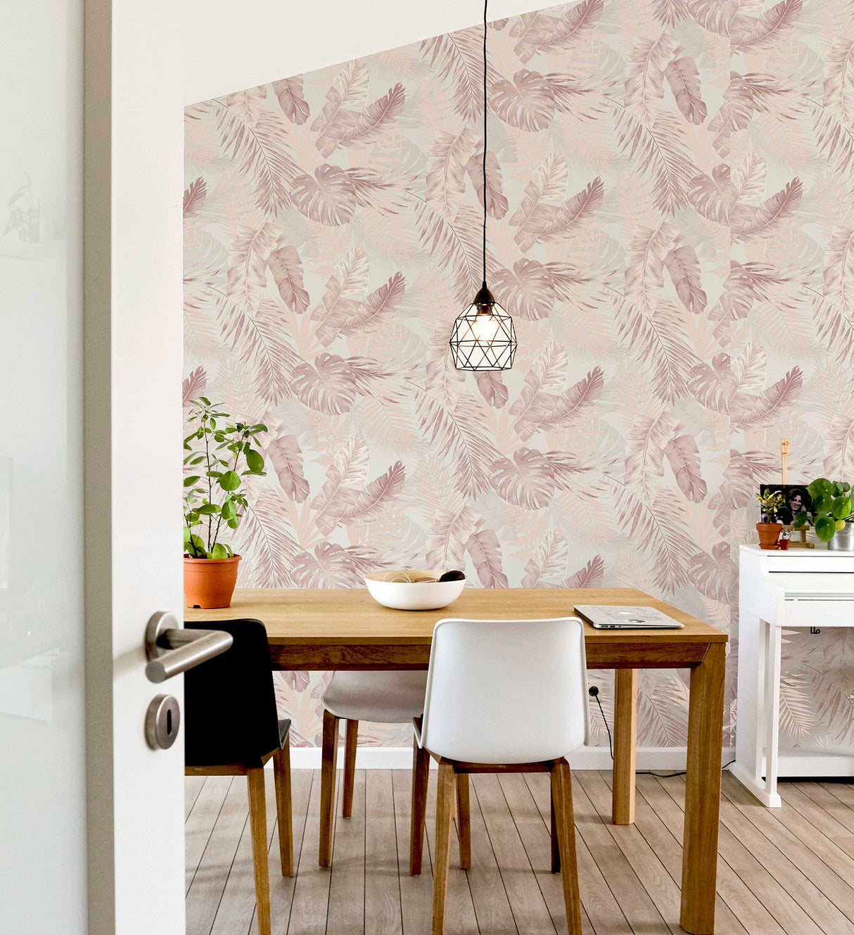 Nell Blush by Arthouse Tropical Wallpaper- Brewster Home Fashions AH297107